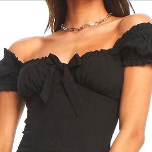 I.AM.GIA Naomi Top, Black, Size Large